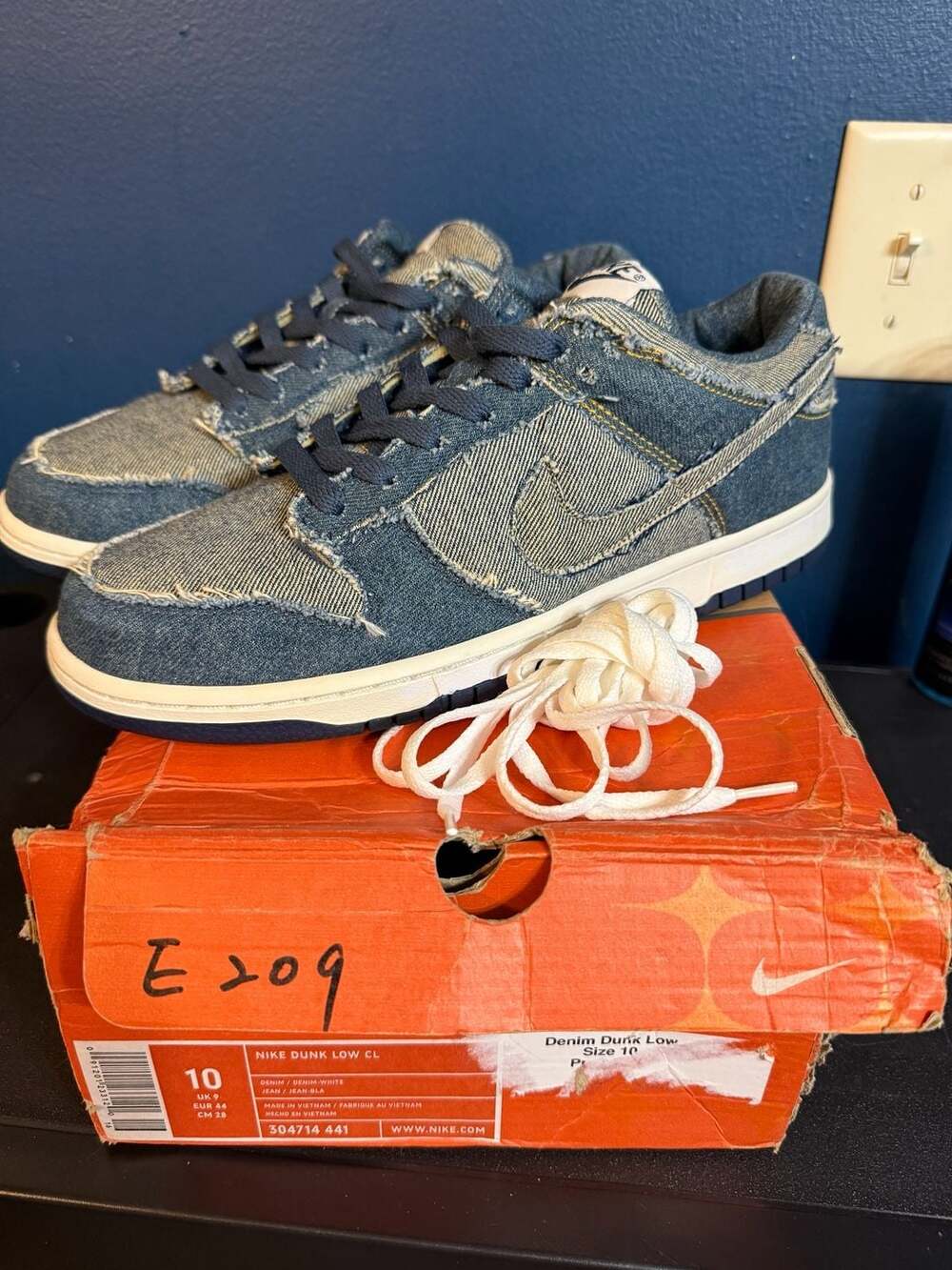 Nike Dunk Low CL Denim 2005 304714-441 - Picture 4 of 5